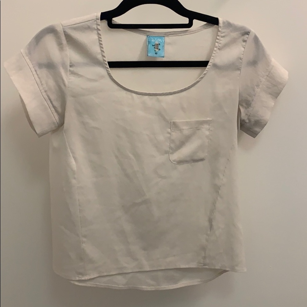 h.i.p. Silky White Blouse
